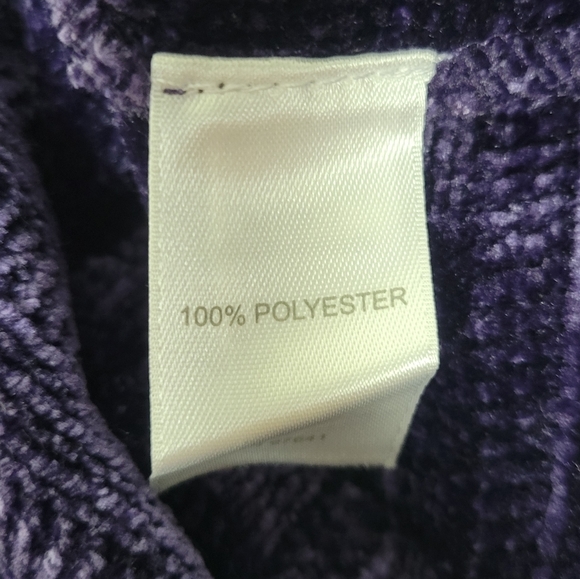 J.Jill Purple Chenille Cowl Sweater - Picture 9 of 11